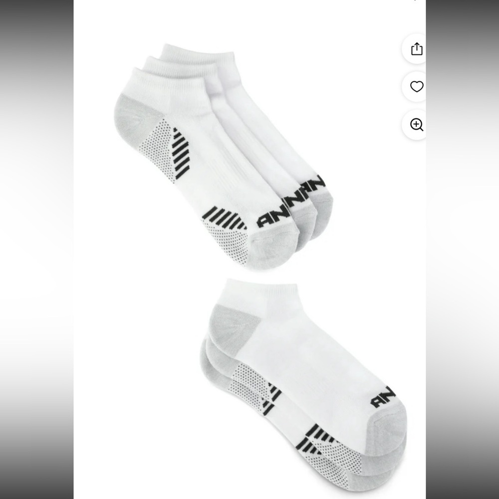 AND1 White Performance Socks - Picture 2 of 2